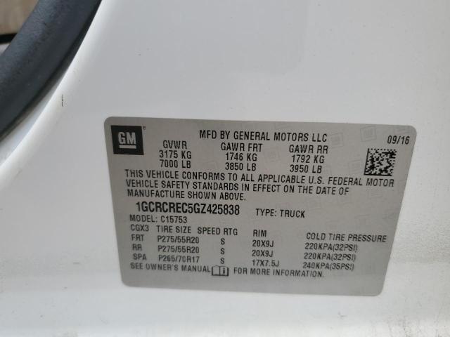 2016 CHEVROLET SILVERADO2 - 1GCRCREC5GZ425838