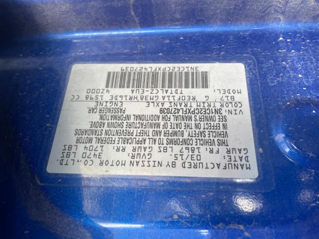 3N1CE2CPXFL427039 Nissan Versa Note S