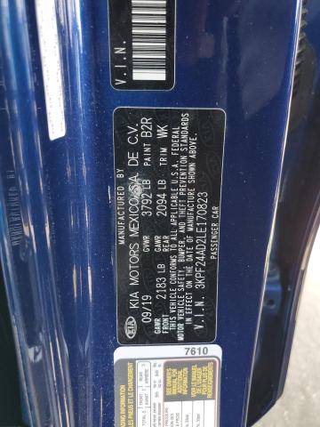 3KPF24AD2LE170823 KIA FORTE FE