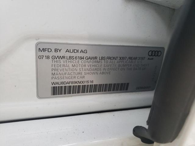2019 AUDI A8 L WAU8DAF89KN001516