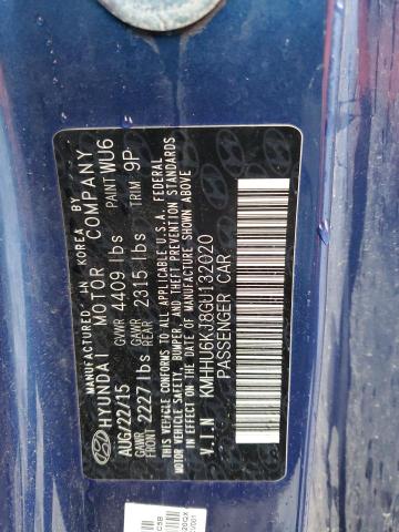 2016 HYUNDAI GENESIS CO - KMHHU6KJ8GU132020
