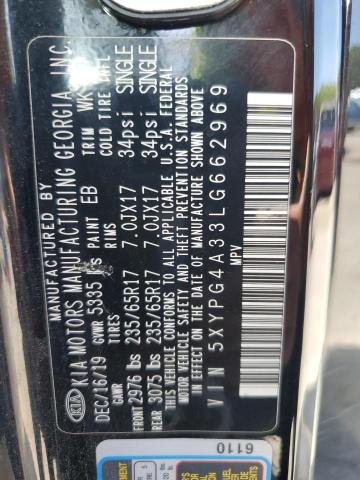 5XYPG4A33LG662969 KIA SORENTO L