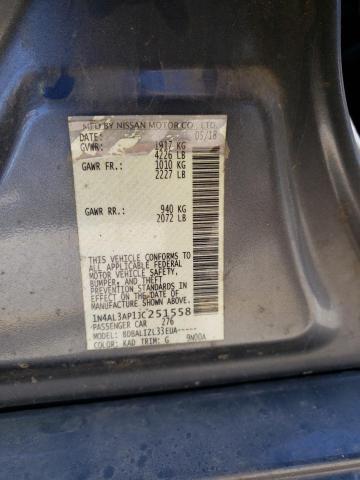 1N4AL3AP1JC251558 Nissan ALTIMA 2.5