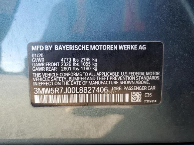 3MW5R7J00L8B27406 BMW 3 Series 330XI 10