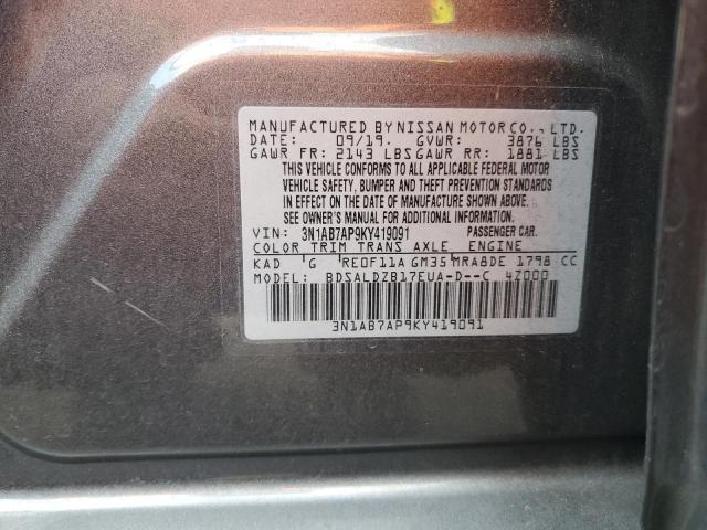 3N1AB7AP9KY419091 Nissan SENTRA S