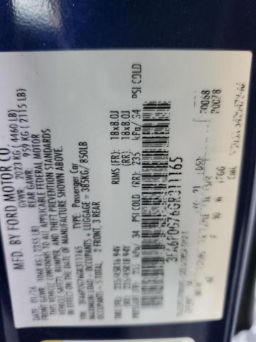 3FA6P0G76GR311165 Ford FUSION S