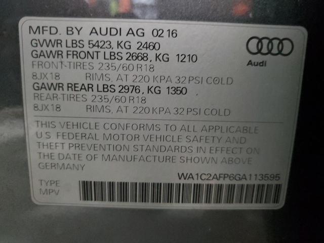 WA1C2AFP6GA113595 Audi Q5 PREMIUM