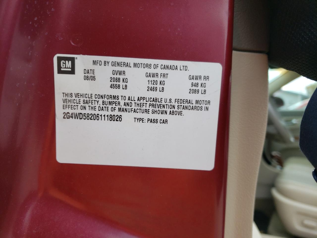 Lot #2192257366 2006 BUICK LACROSSE C