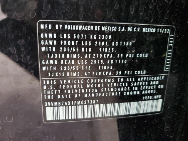 3VVMB7AX1PM037387 Volkswagen Tiguan SE 14