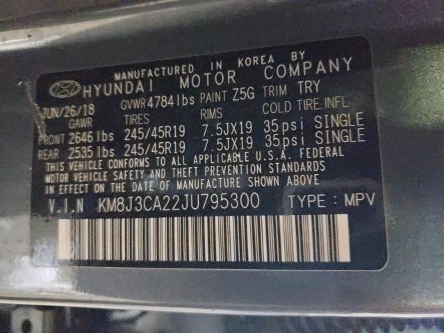 2018 HYUNDAI TUCSON VAL - KM8J3CA22JU795300