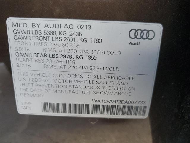 VIN WA1CFAFP2DA067733 2013 Audi Q5, Premium no.13