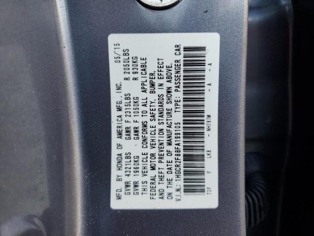 1HGCR2F88FA199105 Honda ACCORD EXL