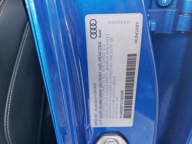 2018 AUDI RS3 WUABWGFF3J1903365