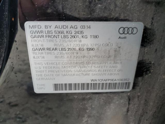 VIN WA1CFAFP9EA106352 2014 Audi Q5, Premium no.12