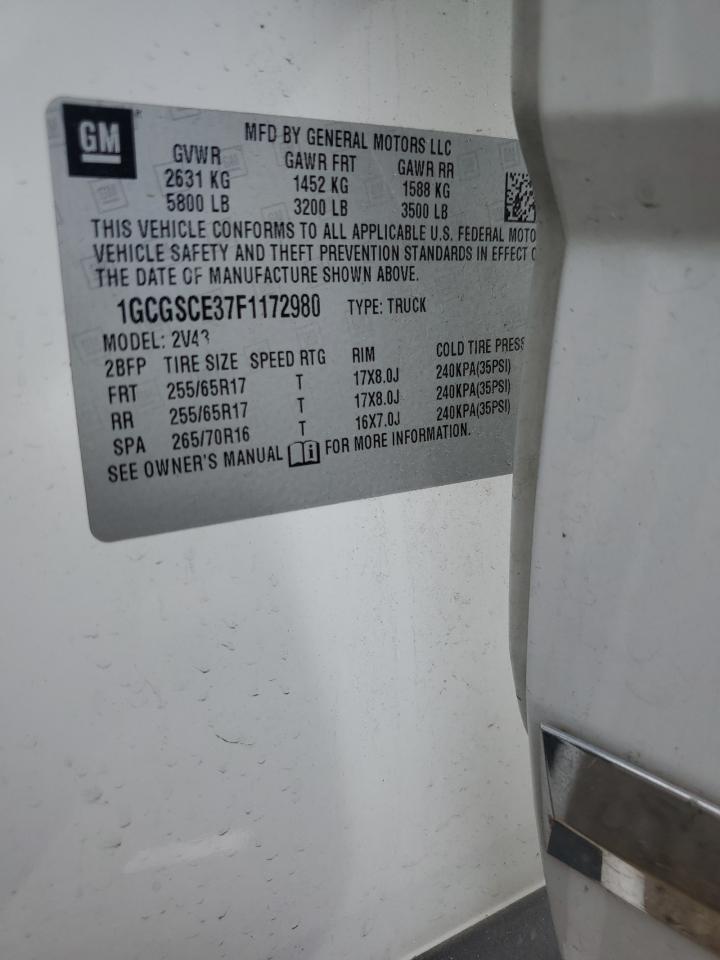 Lot #2206890627 2015 CHEVROLET COLORADO Z