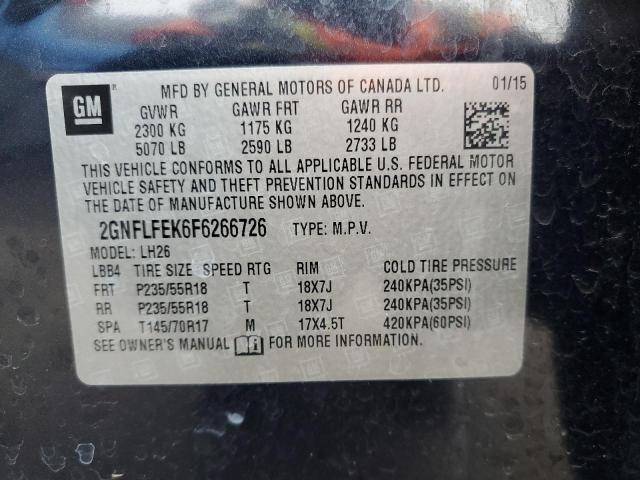 2GNFLFEK6F6266726 Chevrolet EQUINOX LT