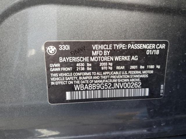 2018 BMW 330 I - WBA8B9G52JNV00262