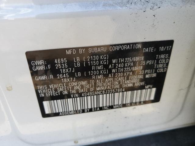 4S4BSANC8J3257804 Subaru Outback 2.5i Limited