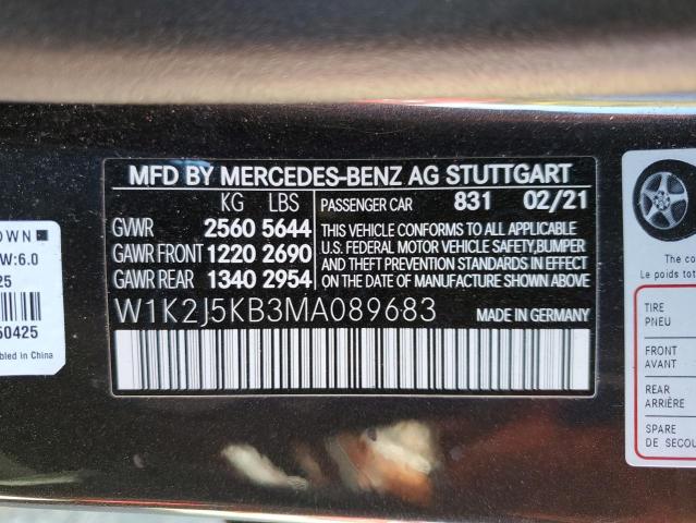 2021 MERCEDES-BENZ CLS 450 4M - W1K2J5KB3MA089683