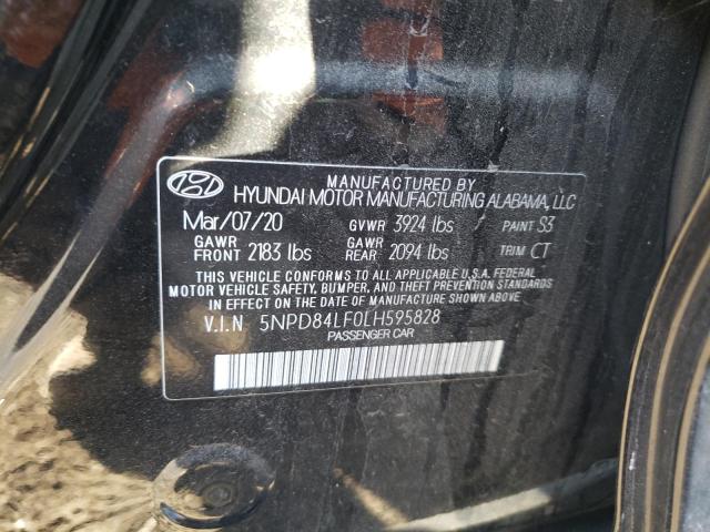 5NPD84LF0LH595828 | 2020 HYUNDAI ELANTRA SE