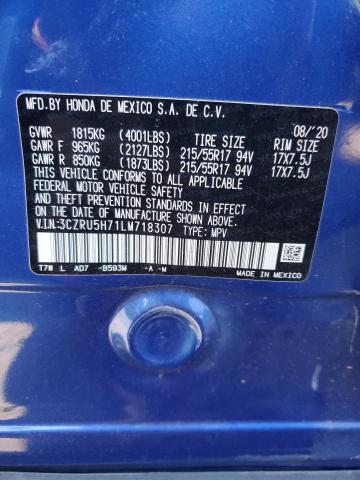 2020 HONDA HR-V EXL - 3CZRU5H71LM718307