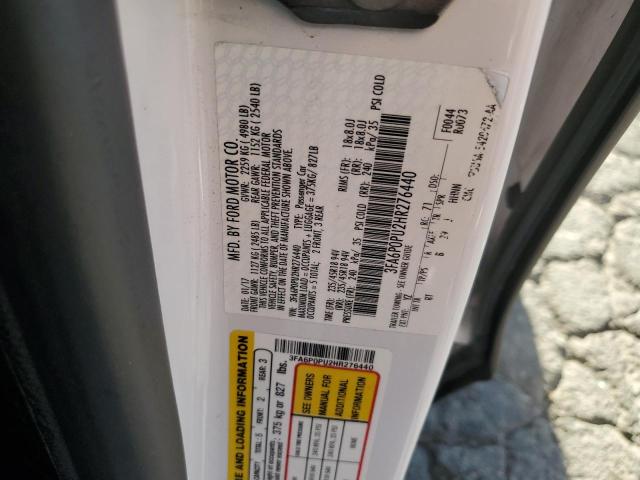 3FA6P0PU2HR276440 Ford Fusion Se Phev