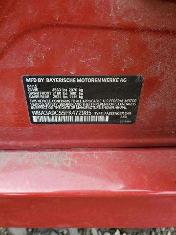 2015 BMW 335 I - WBA3A9C55FK472985