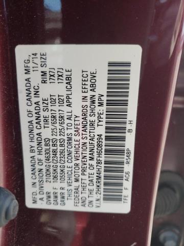 2015 HONDA CR-V EXL - 2HKRM4H78FH608994