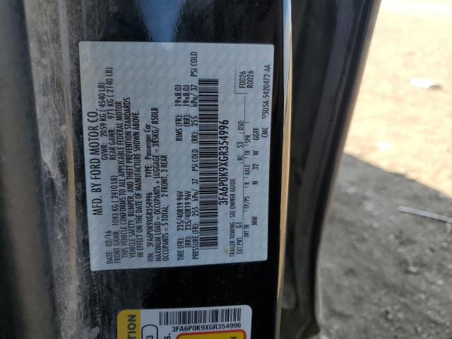 3FA6P0K9XGR354996 Ford Fusion Titanium