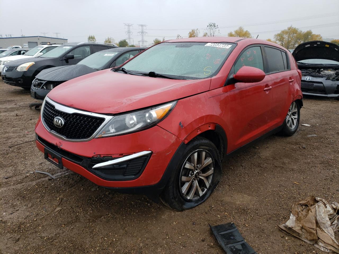 2015 Kia Sportage Lx vin: KNDPB3AC6F7689299