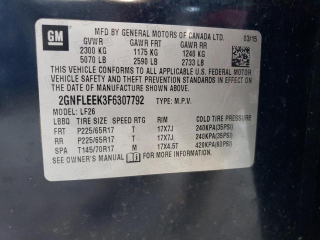 2GNFLEEK3F6307792 Chevrolet EQUINOX LS