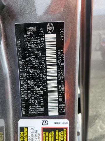 2021 TOYOTA CAMRY SE - 4T1G11AK2MU566561