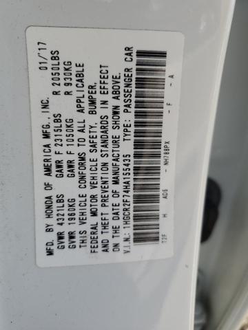 1HGCR2F74HA155435 Honda ACCORD EX