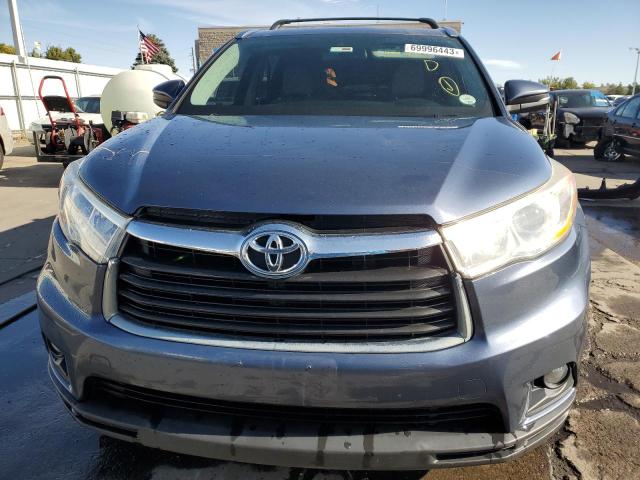 VIN 5TDJKRFHXES024391 2014 Toyota Highlander, Xle no.5