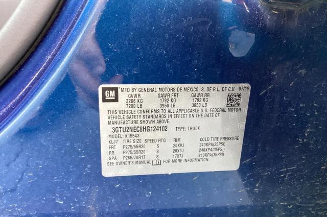 3GTU2NEC8HG124102 GMC Sierra K1500 Slt
