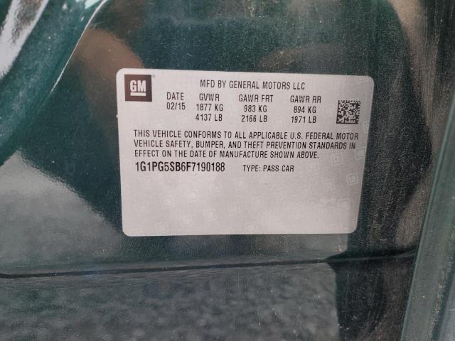 2015 CHEVROLET CRUZE LTZ - 1G1PG5SB6F7190188