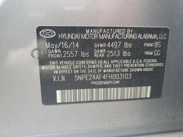 5NPE24AF4FH003103 | 2015 HYUNDAI SONATA SE