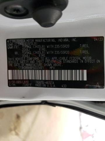 VIN 5TDKDRBH8PS032481 2023 Toyota Highlander, L no.13