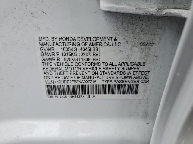 2022 ACURA ILX PREMIU - 19UDE2F83NA007216