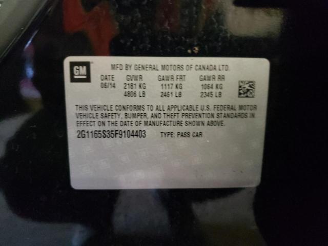 2015 CHEVROLET IMPALA LTZ - 2G1165S35F9104403
