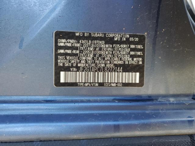 JF2GTAPC7L8272144 Subaru Crosstrek Premium