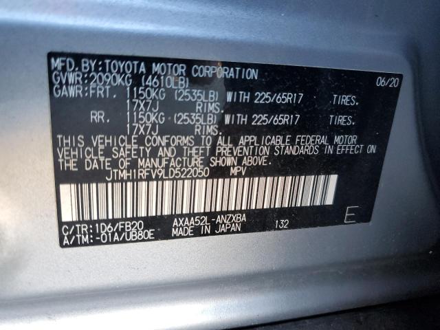 2020 Toyota Rav4 Le VIN: JTMH1RFV9LD522050 Lot: 40760334