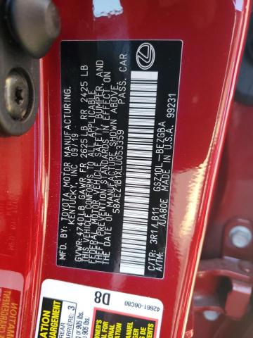 2020 LEXUS ES 350 LUX - 58AEZ1B1XLU053359