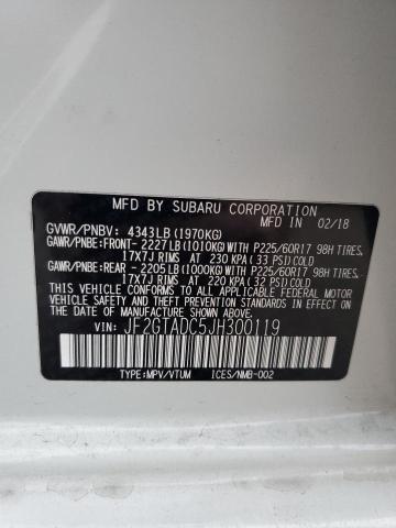 JF2GTADC5JH300119 Subaru Crosstrek Premium