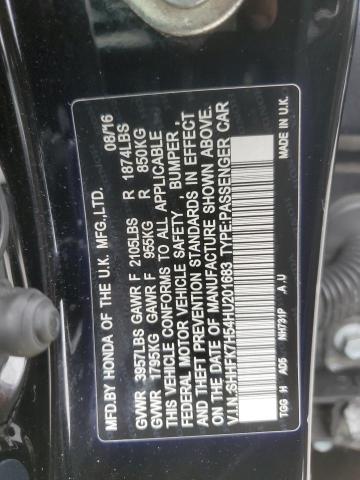 2017 HONDA CIVIC EX - SHHFK7H54HU201683