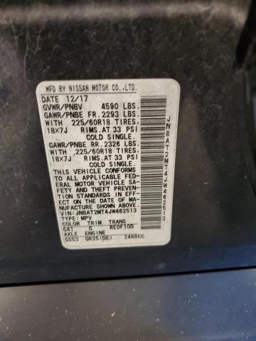 JN8AT2MT4JW462513 Nissan ROGUE S