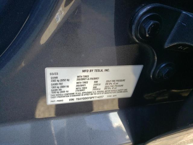 7SAYGDEF0PF714227 Tesla Model Y