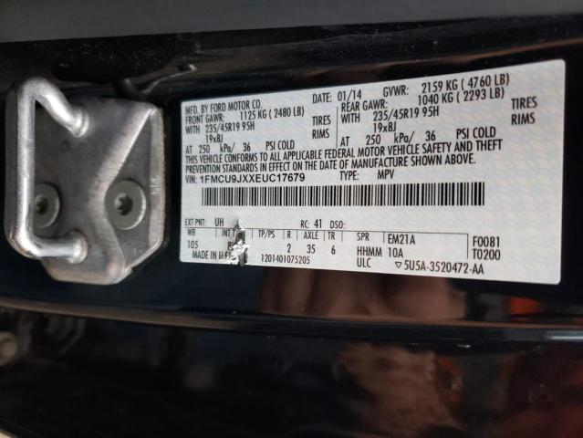 1FMCU9JXXEUC17679 2014 FORD ESCAPE, photo no. 12