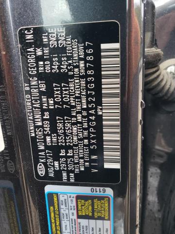 5XYPG4A52JG387867 2018 Kia Sorento Lx