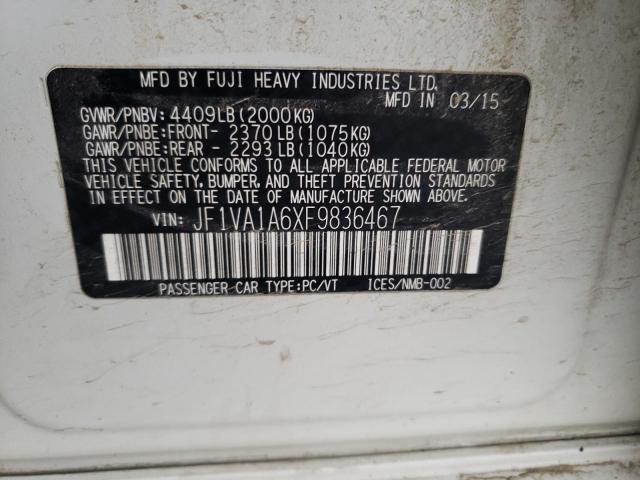 JF1VA1A6XF9836467 Subaru WRX
